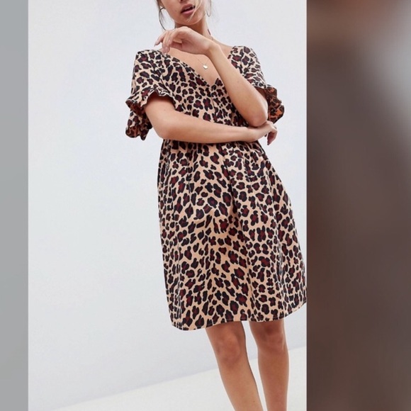 ASOS Curve Dresses & Skirts - ASOS leopard smock dress! Size 14!